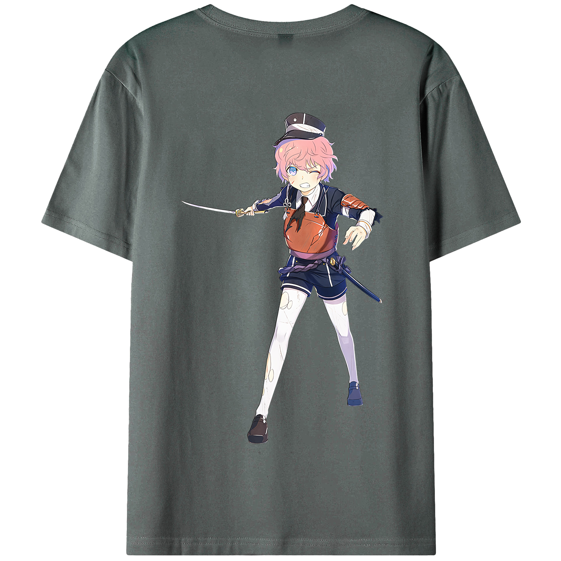 （画像用） 刀剣乱舞 Touken Ranbu 綿100％半袖Tシャツ（背面プリント）